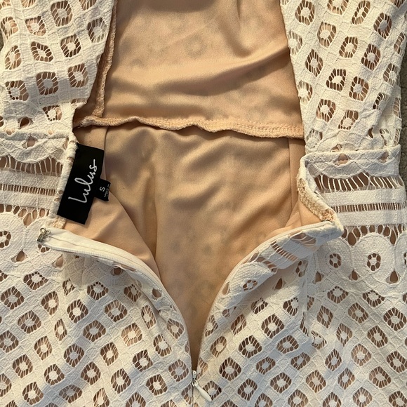 Lulus “Steal a Kiss” White Lace Open Back Dress | Women’s S - Picture 7 of 7